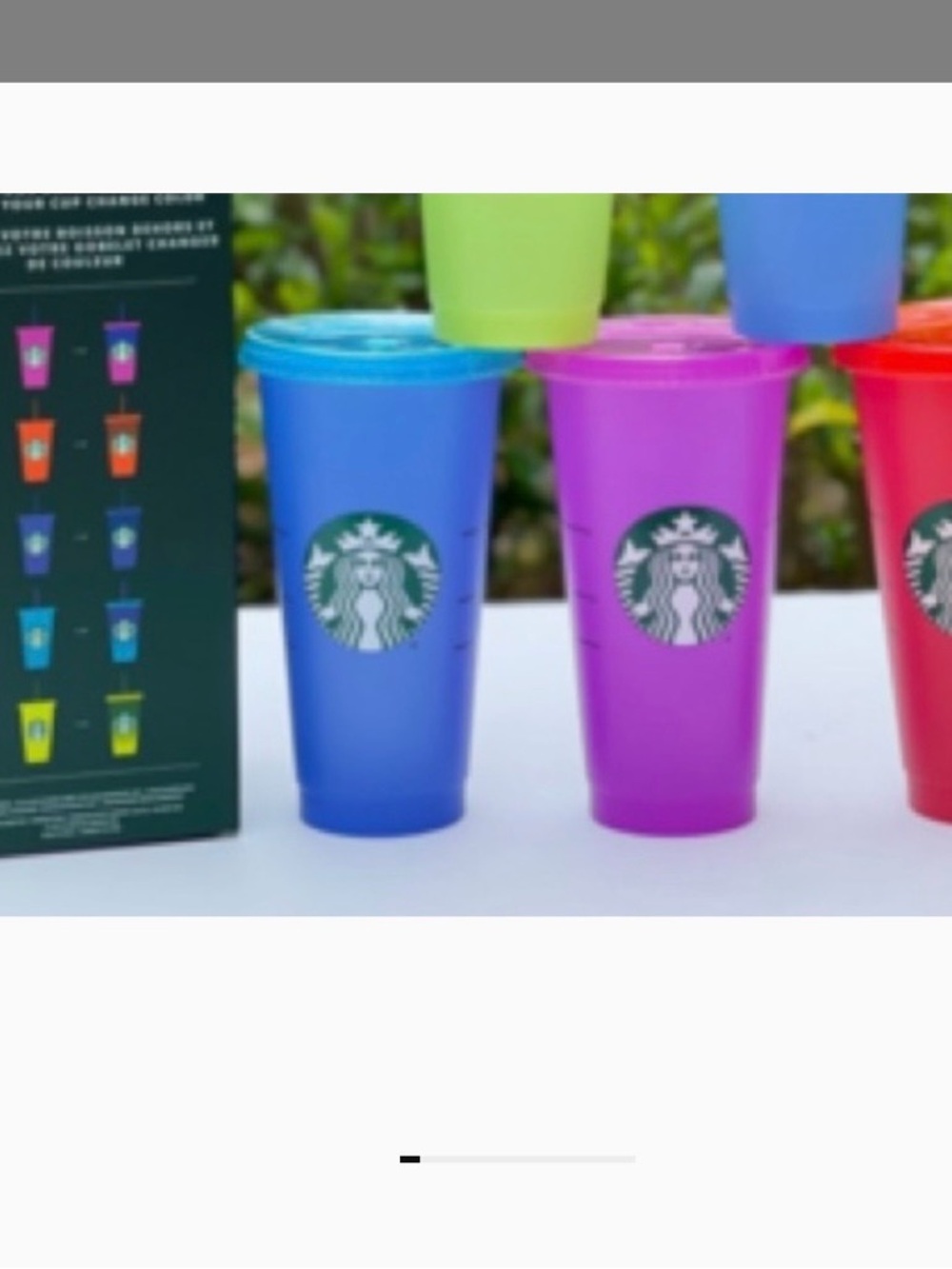 Starbucks Color-Changing Reusable Cold Cups - (5-Pack) - Picture 2 of 6